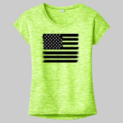 Multi-Color Ladies shirt with flag on front & OCSO on back 