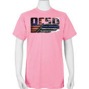 Youth Pink OCSO Integrated Flag Tee