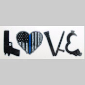 LOVE Decal on Vinyl in 4" or 6"