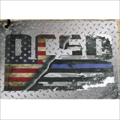Gun Towel OCSO Integrated Over Horizontal Flag with Carabiner